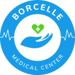 Blue Green White Modern Medical Center Logo